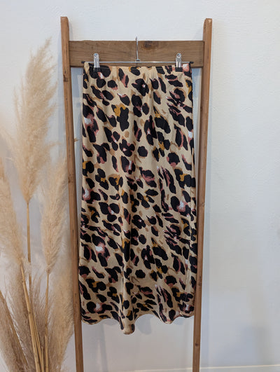 CC Heart Animal Print Skirt 8 RRP £69