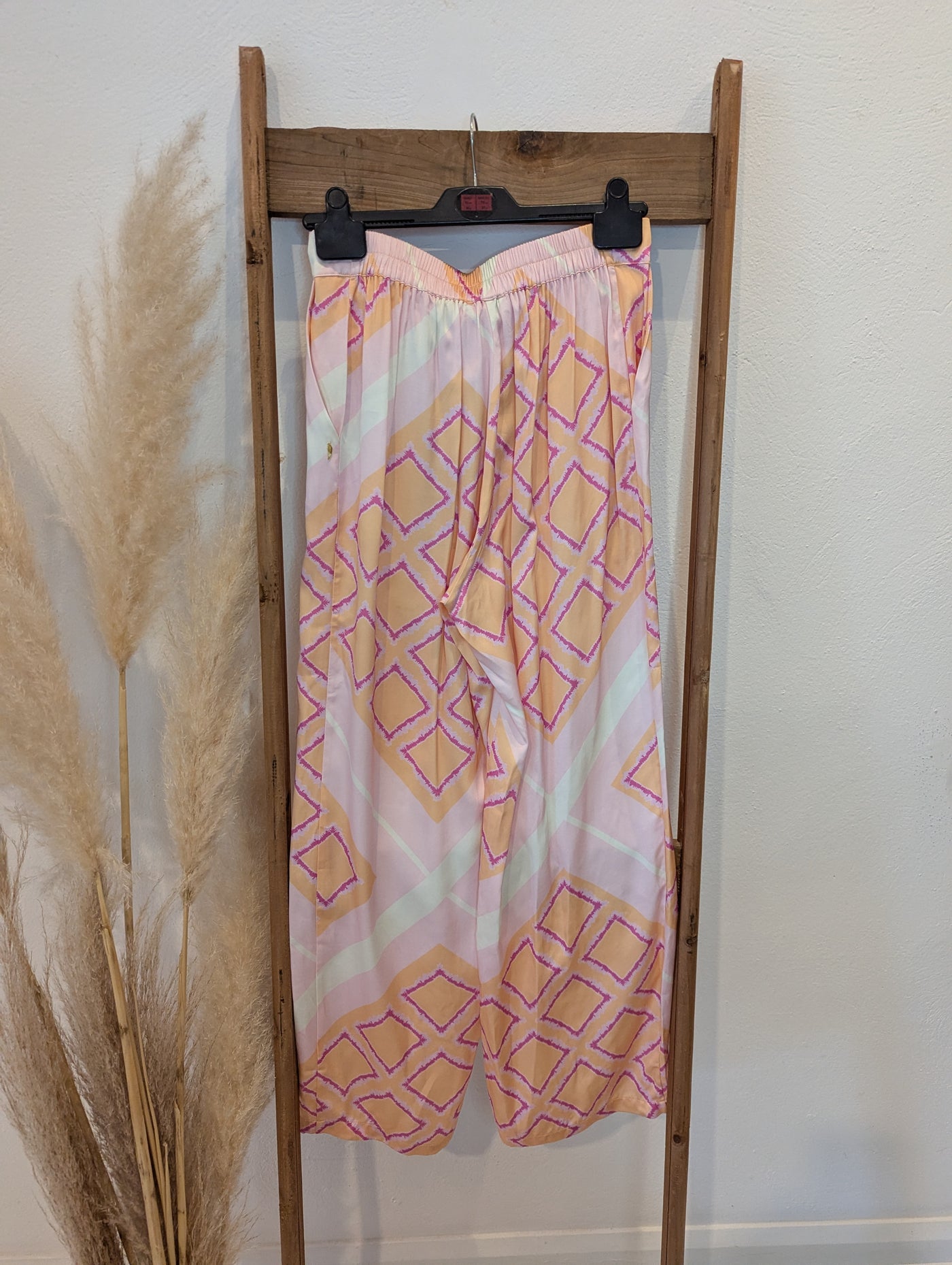 Coster Copenhagen Pink Print Trousers 6 RRP £109