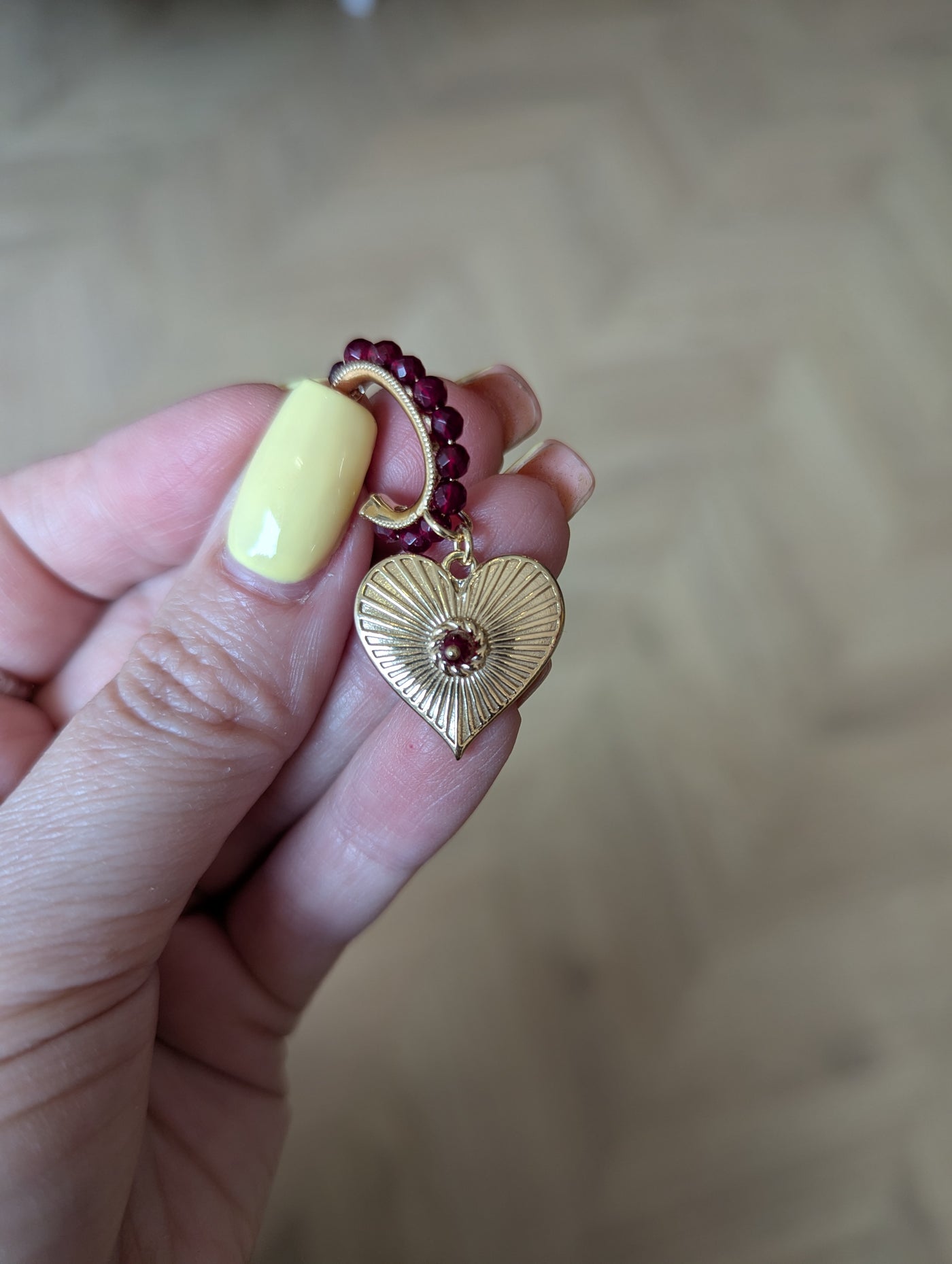 Soru Red Heart Earrings