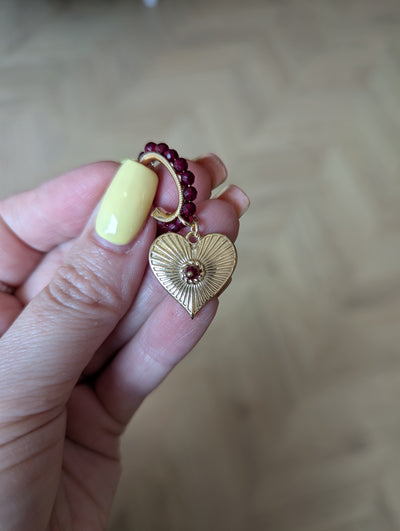 Soru Red Heart Earrings