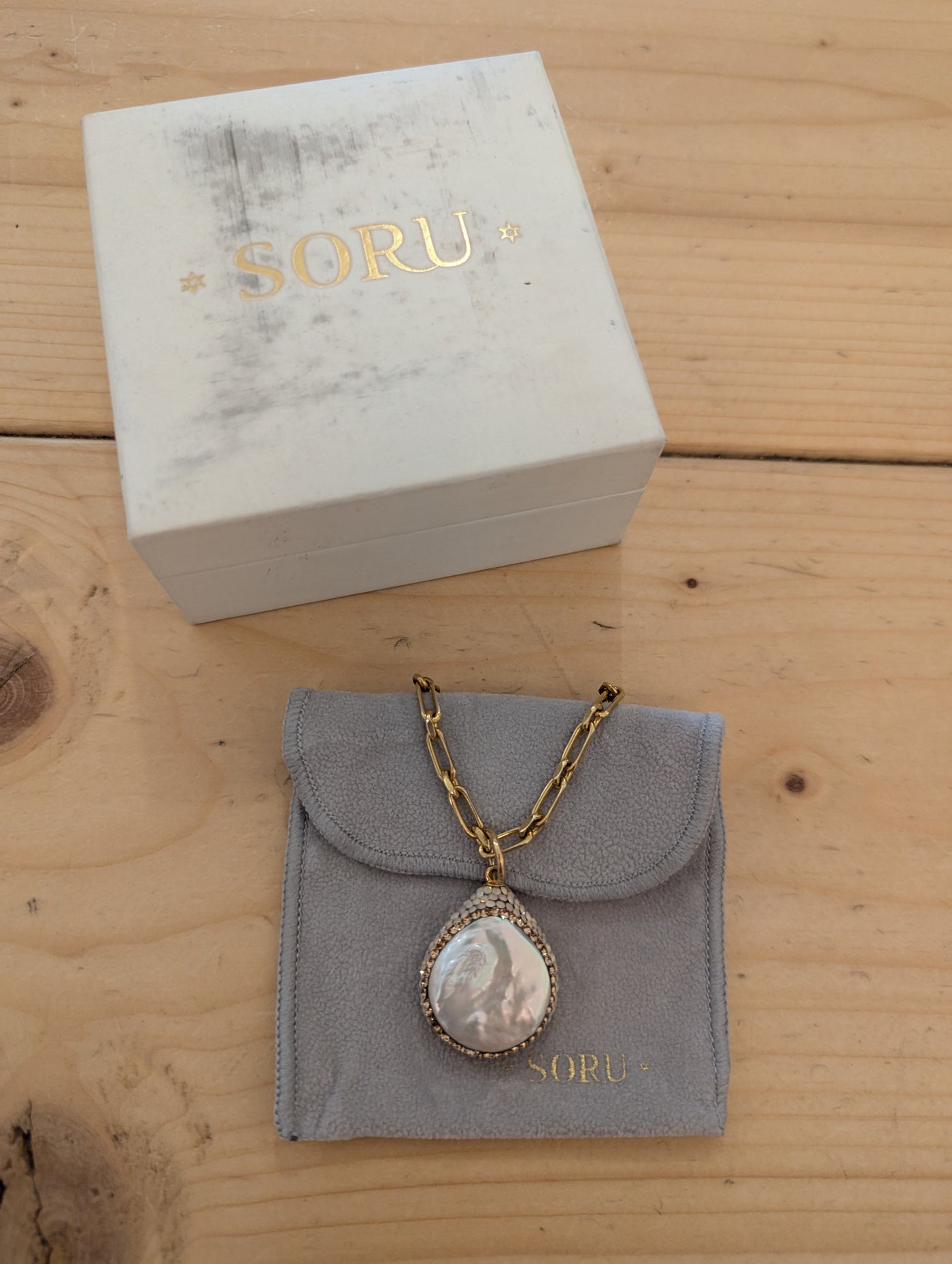 Soru White Stone Necklace RRP £220