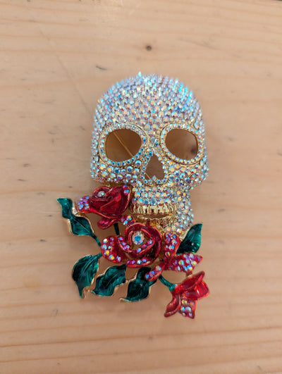 Butler & Wilson Skull brooch