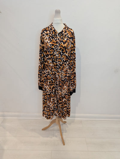 Esqualo Animal print Shirt Dress 14/16 NWT RRP £105