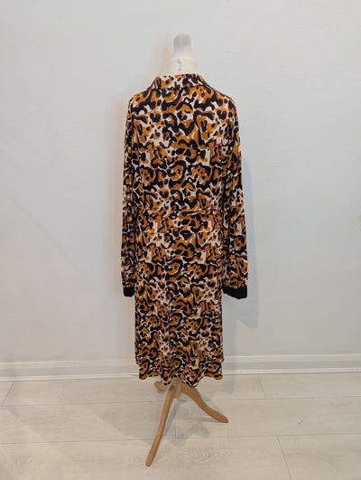 Esqualo Animal print Shirt Dress 14/16 NWT RRP £105