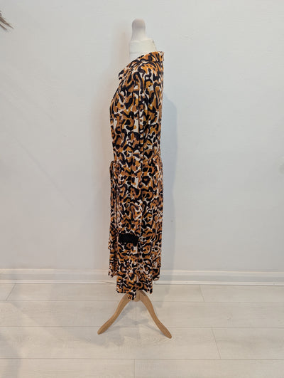 Esqualo Animal print Shirt Dress 14/16 NWT RRP £105