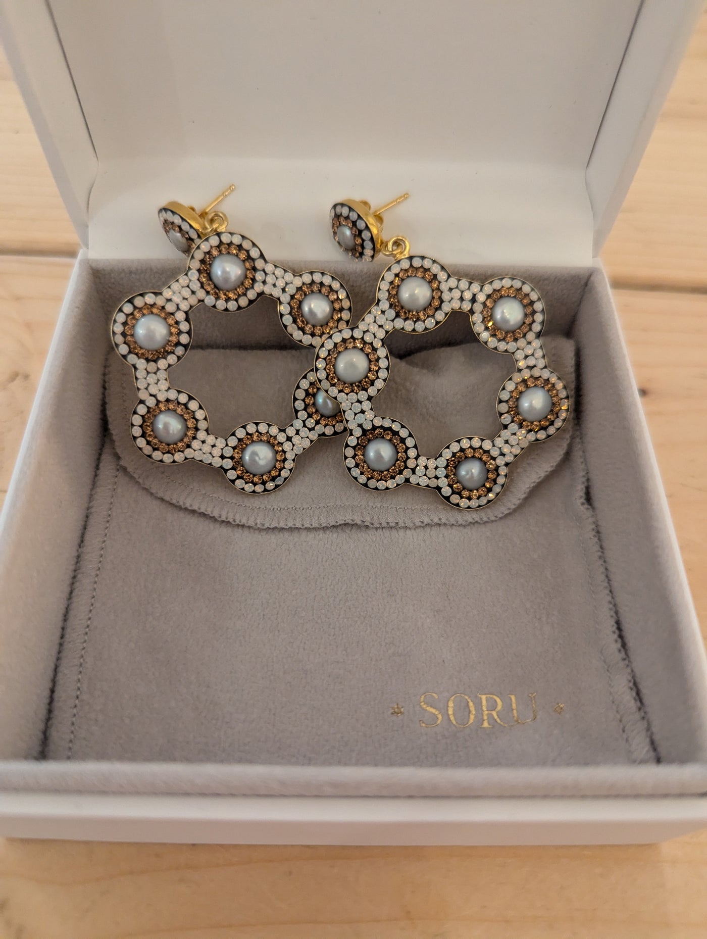 Soru Hexagon Earrings