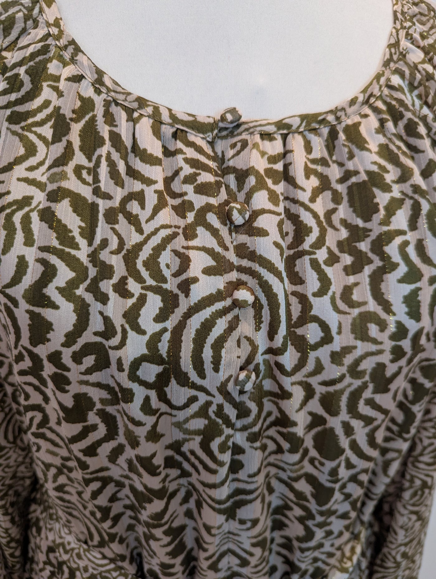 Esqualo Khaki & Cream Dress 14 NWT RRP £96