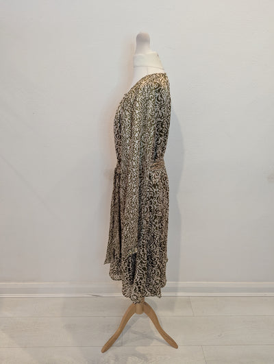 Esqualo Khaki & Cream Dress 14 NWT RRP £96