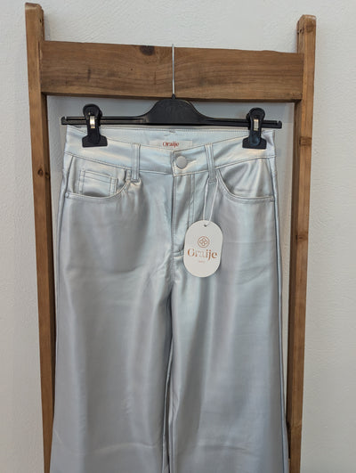 Oraije Silver Trousers 8 NWT