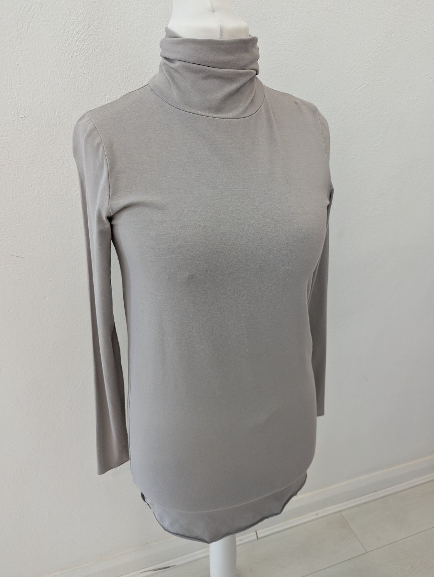 Henriette Steffensen Grey Roll Neck Tunic Medium