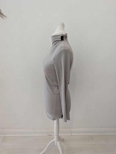 Henriette Steffensen Grey Roll Neck Tunic Medium