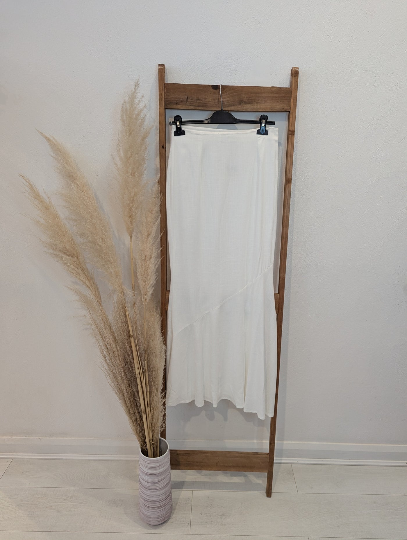 Elenza White Linen Skirt S RRP £44.99