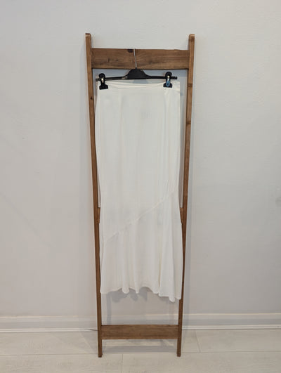 Elenza White Linen Skirt S RRP £44.99