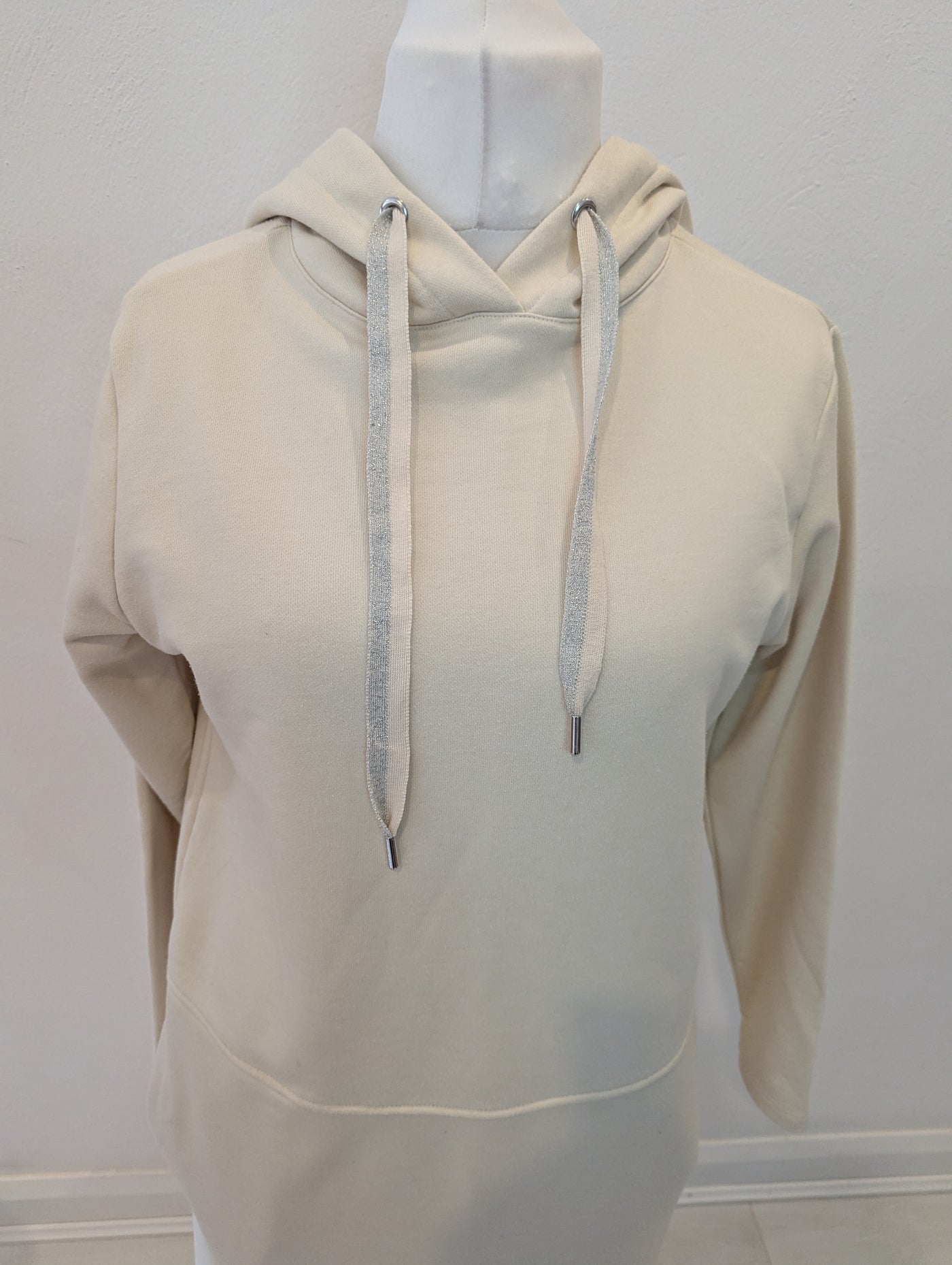 Milano Italy Cream Hooded Dress XS