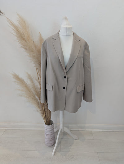 Zara Taupe Blazer M/L NWT £60