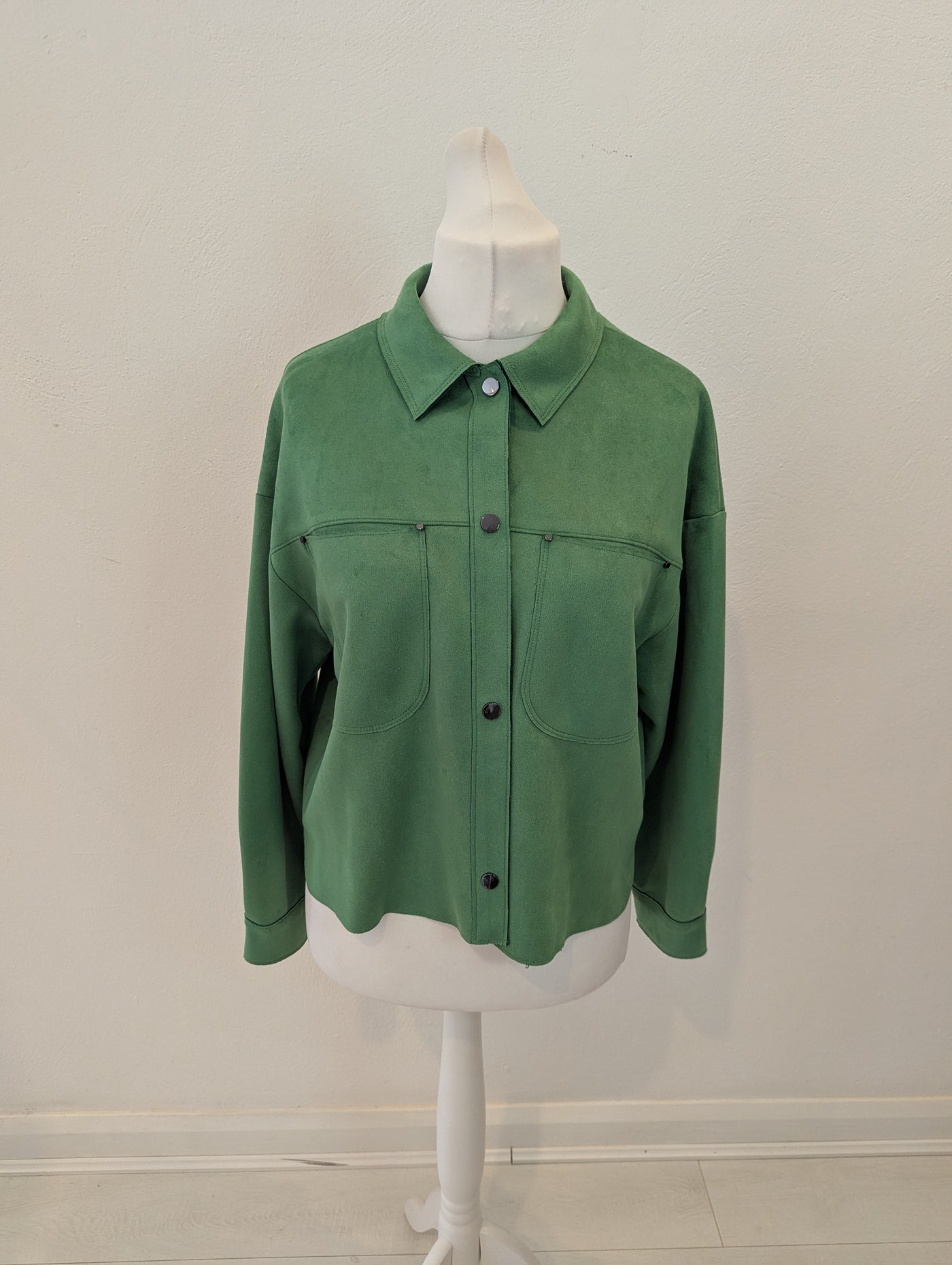 Zara Green Shacket Medium