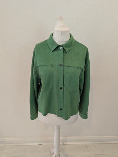 Zara Green Shacket Medium