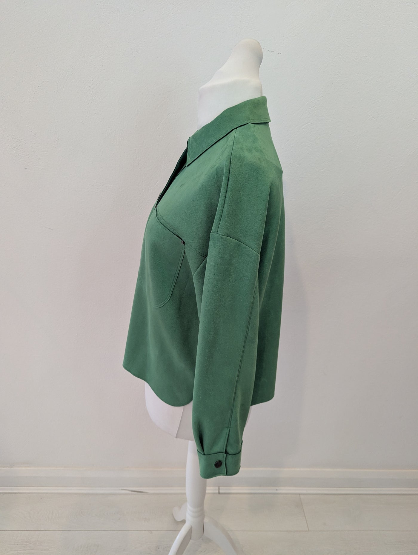 Zara Green Shacket Medium