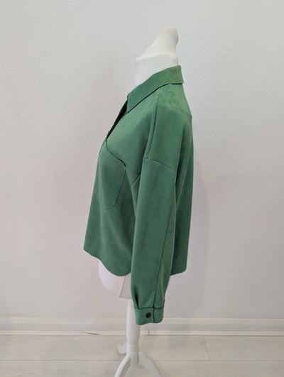 Zara Green Shacket Medium