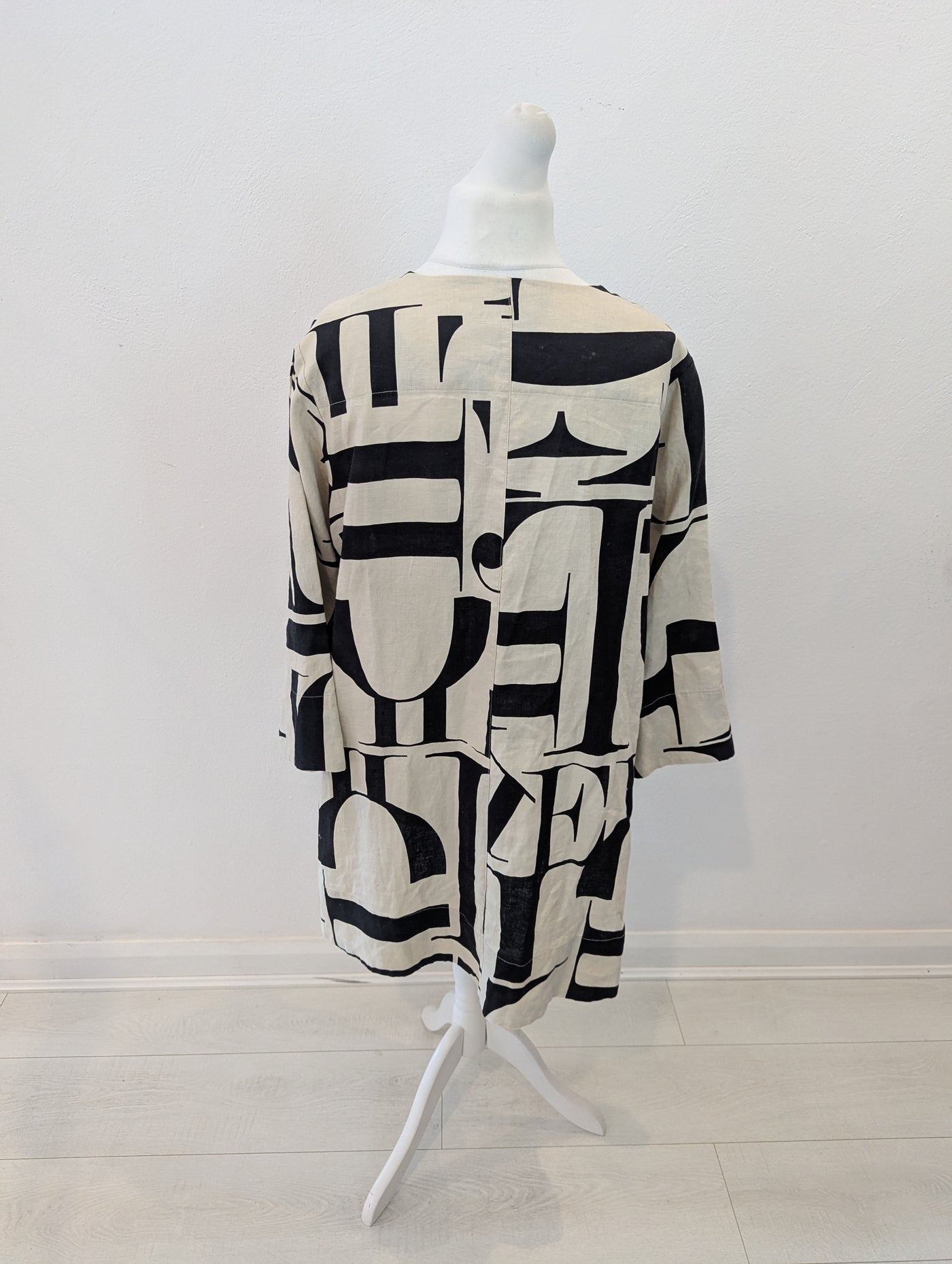 Bitte Kai Rand Black/Cream Linen Jacket Large