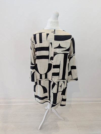 Bitte Kai Rand Black/Cream Linen Jacket Large