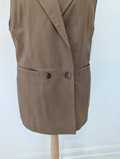 Coster Copenhagen Leather Gilet S NWT