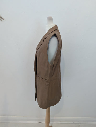 Coster Copenhagen Leather Gilet S NWT