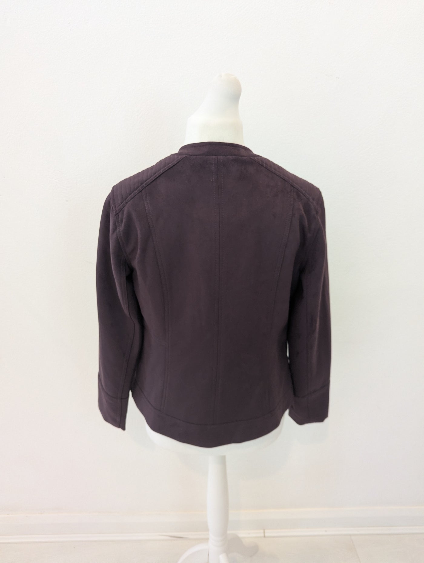 Principles Aubergine Suede Jacket Size 16