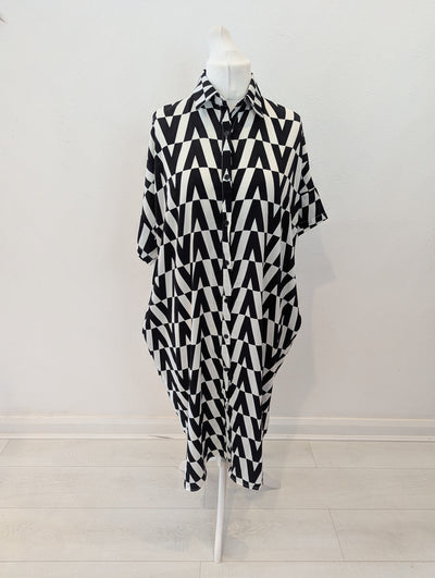 C Yard Monochrome Dress NWT One Size