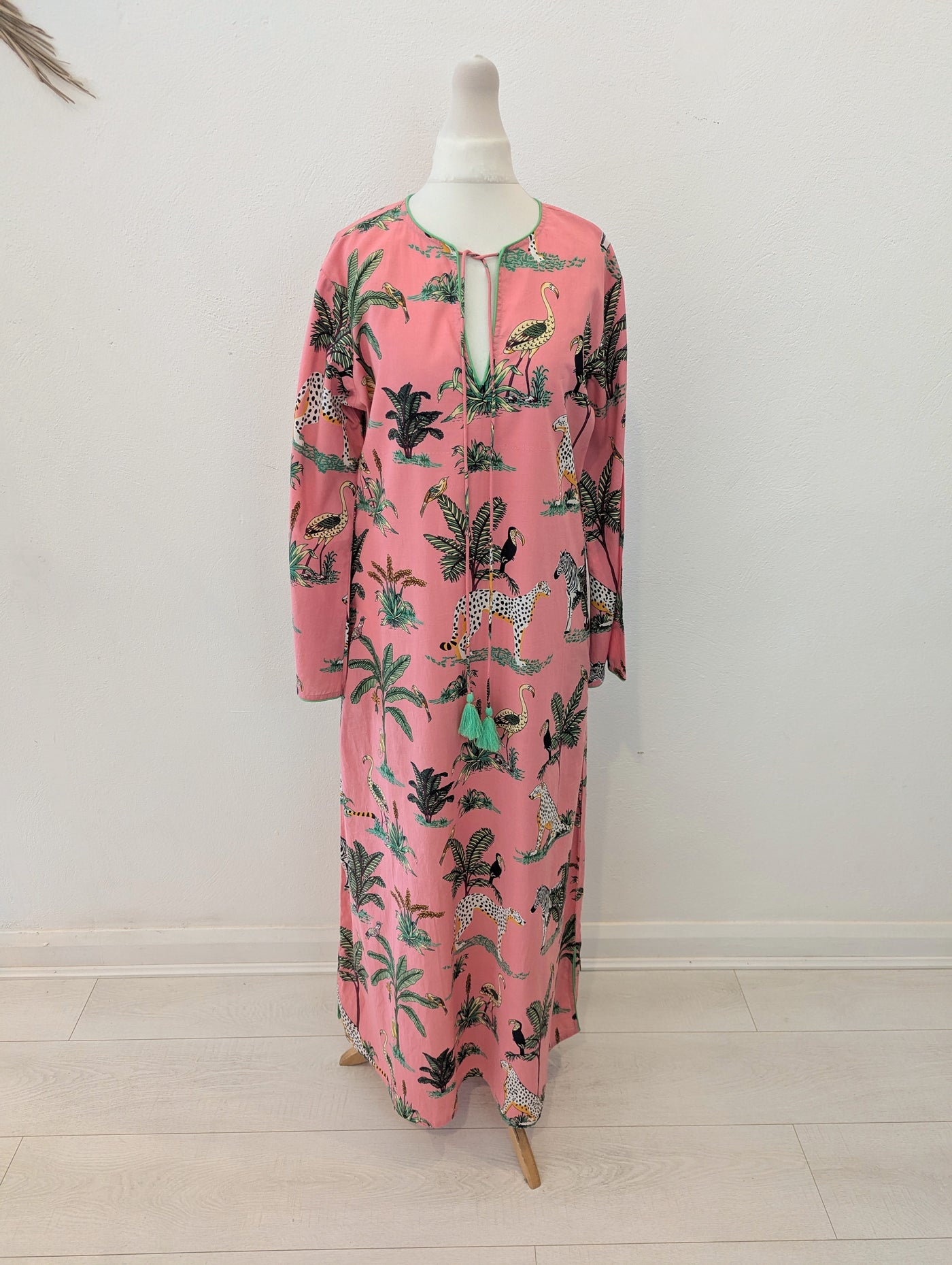 Place De Soleil Pink Print Dress S