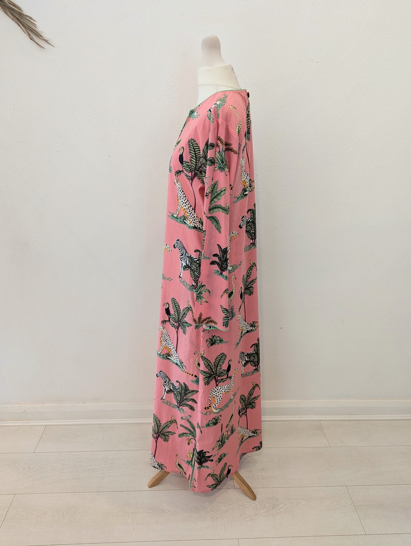 Place De Soleil Pink Print Dress S