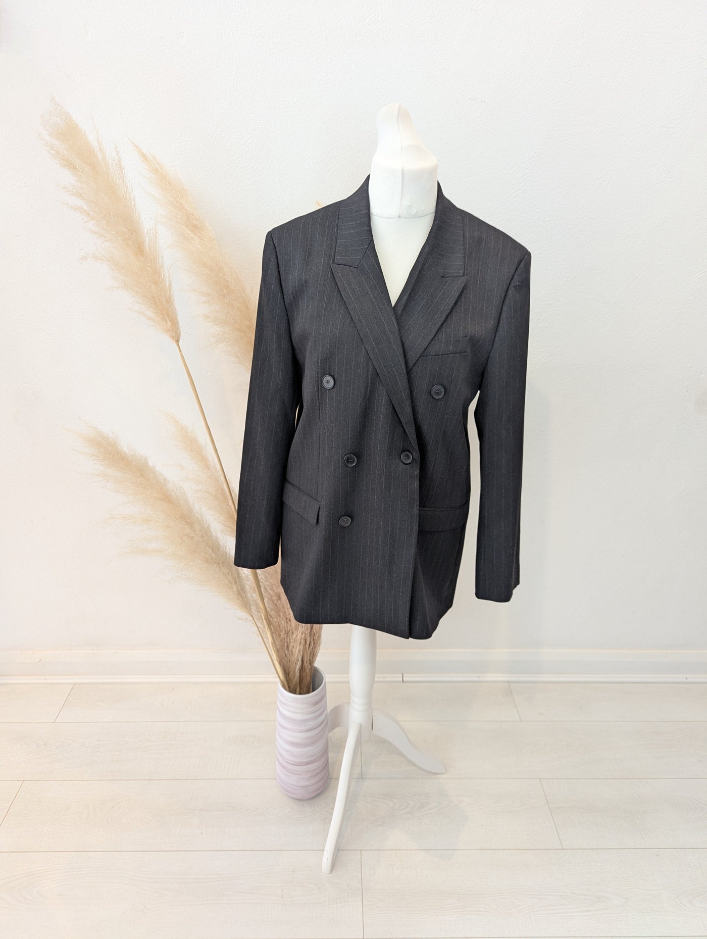 Zara Pinstripe Oversize Blazer Size XL
