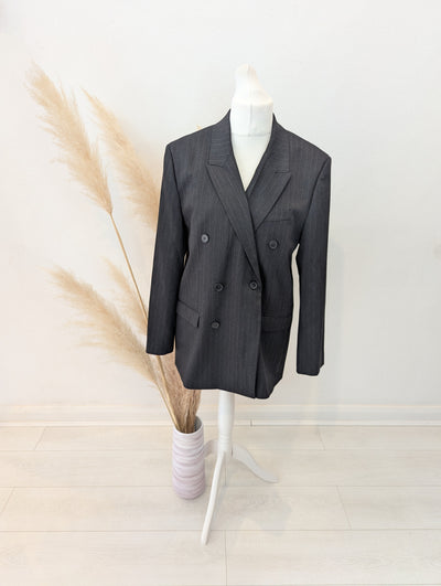 Zara Pinstripe Oversize Blazer Size XL