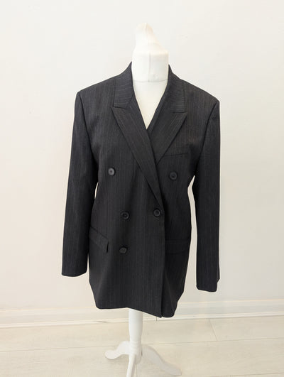 Zara Pinstripe Oversize Blazer Size XL