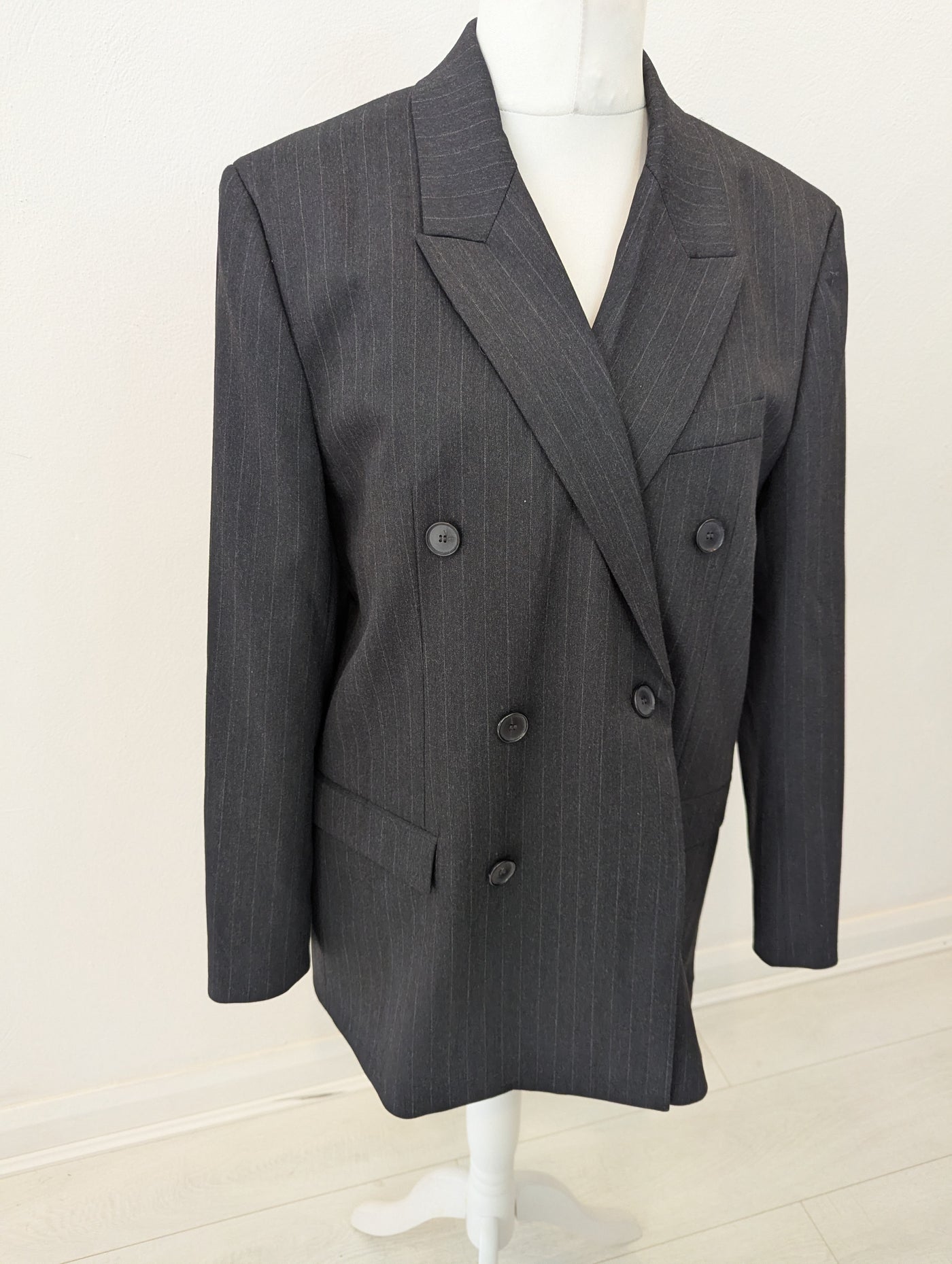 Zara Pinstripe Oversize Blazer Size XL
