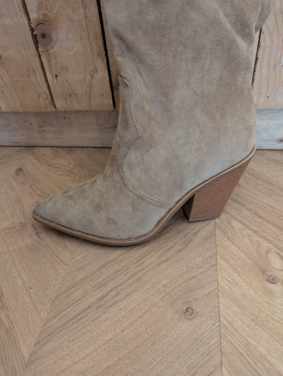 Marquiz taupe cowboy boots 41 New