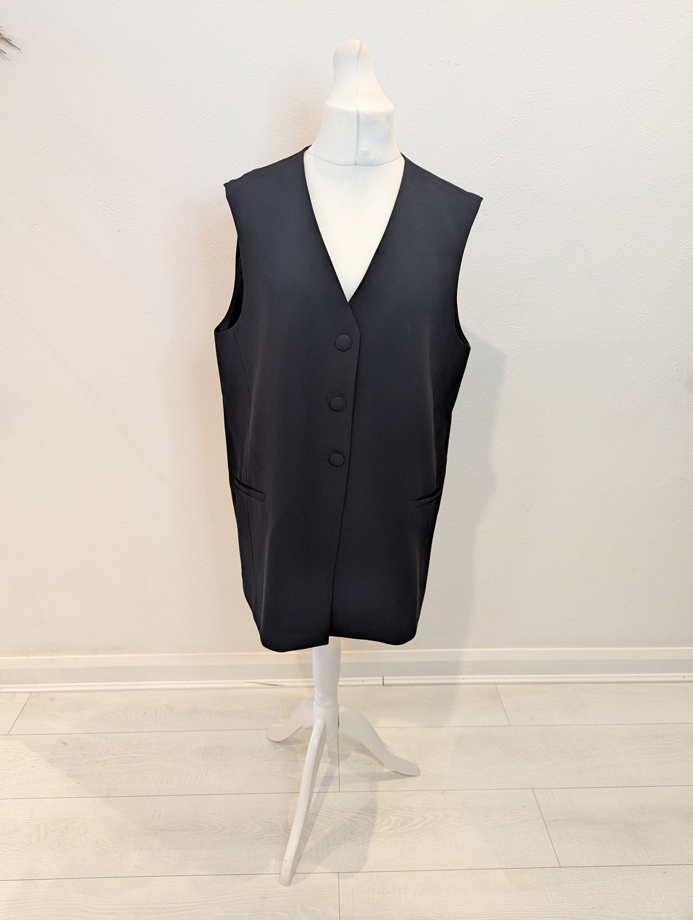 River Island Black Oversized Waistcoat 16