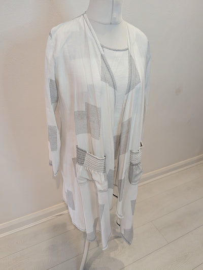 My Soul White/Black Two Piece Top/Jacket Medium