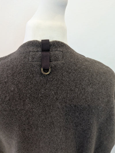 Henriette Steffenson Charcoal Sleeveless Cardi Small NWT £125