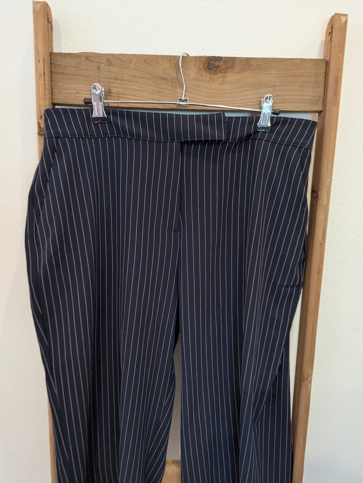 Simply Be Navy Pinstripe Suit Size 14 NWT