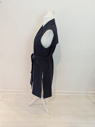 Simply Be Navy Pinstripe Suit Size 14 NWT