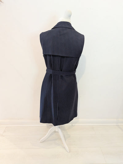 Simply Be Navy Pinstripe Suit Size 14 NWT