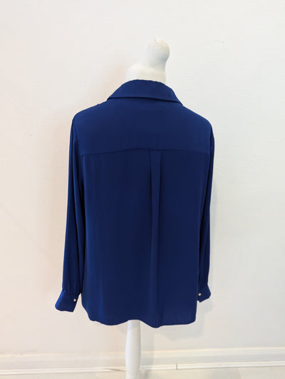 Hobbs Blue Blouse Size 16
