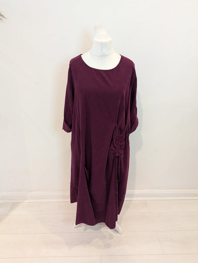 Kit & Kaboodle Maroon Cord Dress Large