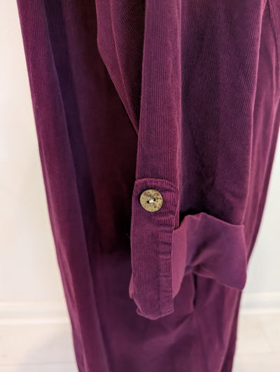 Kit & Kaboodle Maroon Cord Dress Large