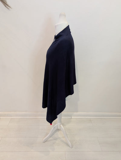 Navy Poncho