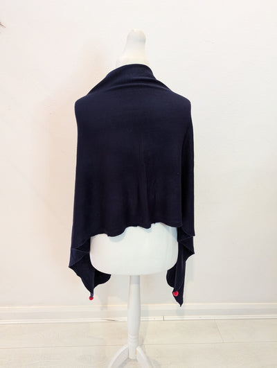 Navy Poncho