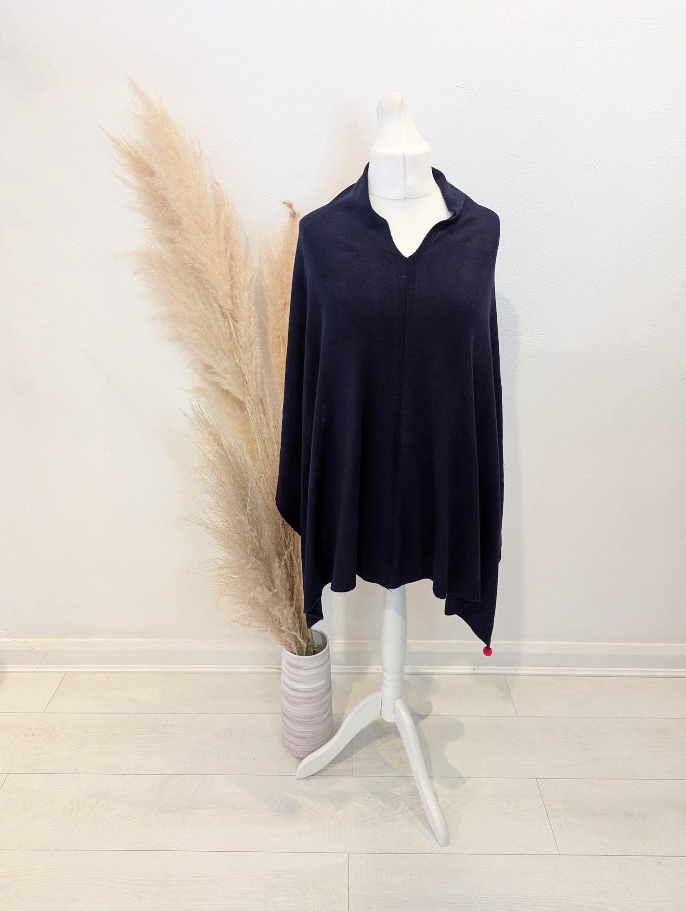 Navy Poncho