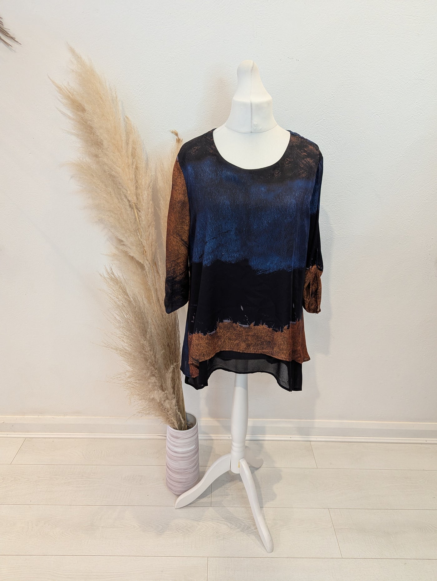 Saloos Navy Brown Tunic 16