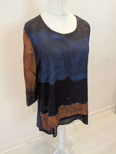 Saloos Navy Brown Tunic 16